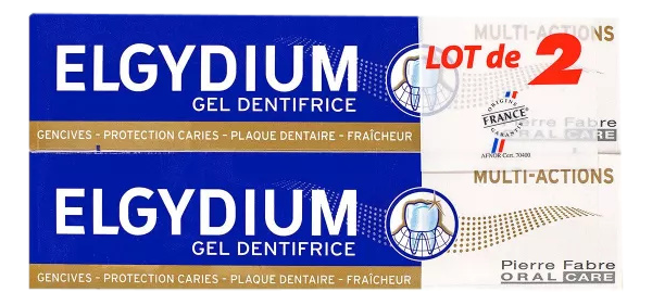 Elgydium Gel dentifrice multi-actions 2x75ml Gel dentifrice multi-actions 2x75ml est un gel dentifrice complet pour une bonne hygiène bucco-dentaire au quotidien.