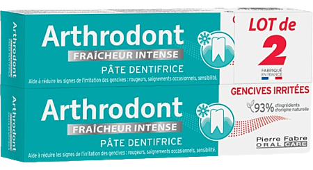 ARTHRODONT FRAICHEUR INTENSE Pâte dentifrice    2x75ml